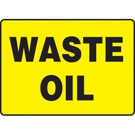 SAFETY SIGN WASTE OIL 10 X 14 MCHL527VP